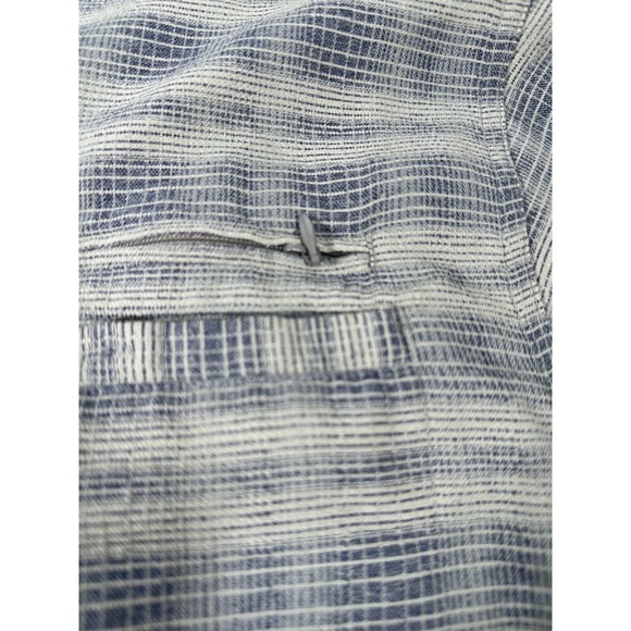 REI Fishing Shirt Mens XL Gray Striped Mesh Lined Pockets Short Sleeve Button-Up - Picture 2 of 5